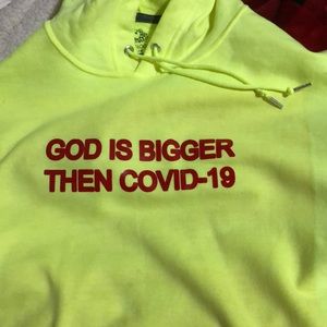 We can put any saying on a sweater